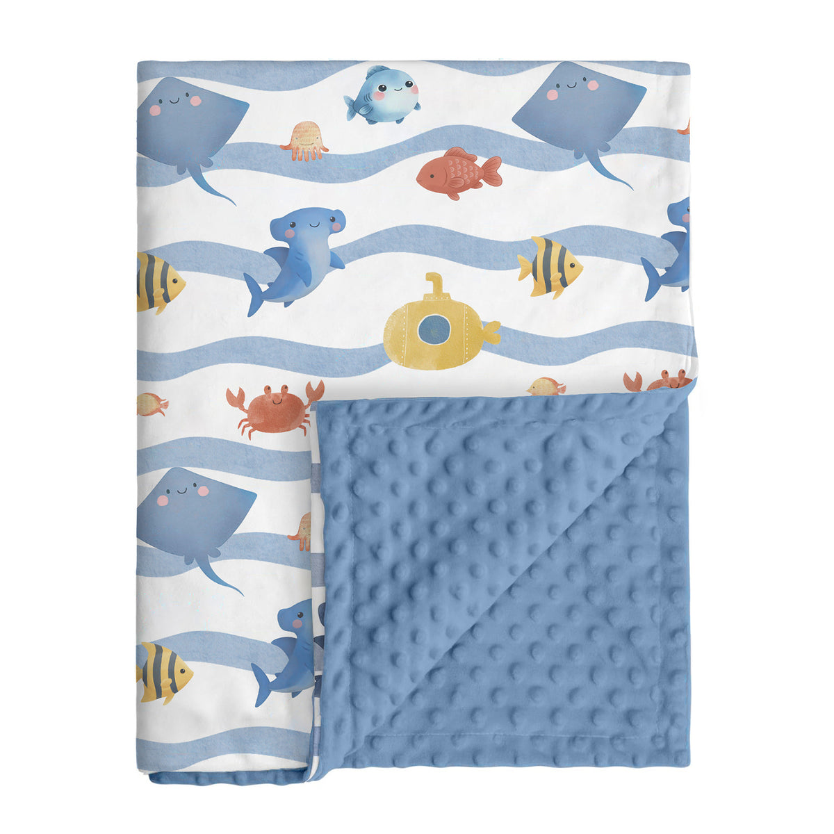 Double-Sided Fleece Baby Blanket-363