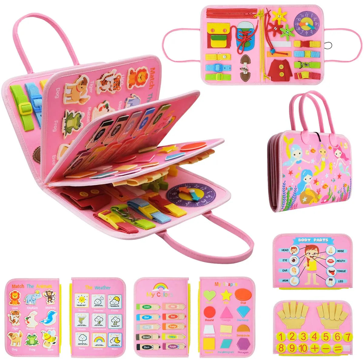 Baby Cloth Busy Book Early Learning Toy-271