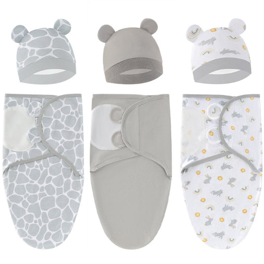 Newborn Baby Sleeping Swaddles Startle Wrap Sets 0.3TOG-60