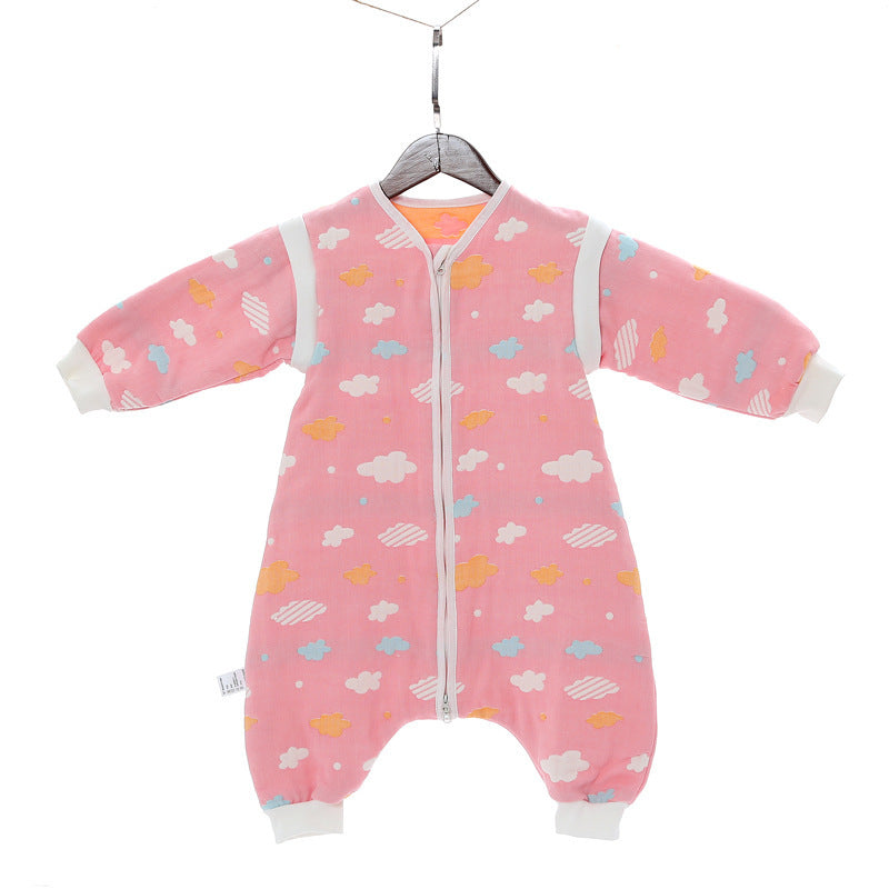 Children Detachable Sleeve Sleepbag 6 Layers Cotton 1.0TOG-56