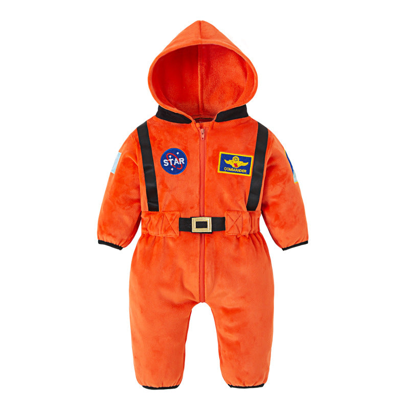 Baby Astronaut Space Suit Flannel Onesie Costume with Hood – 147