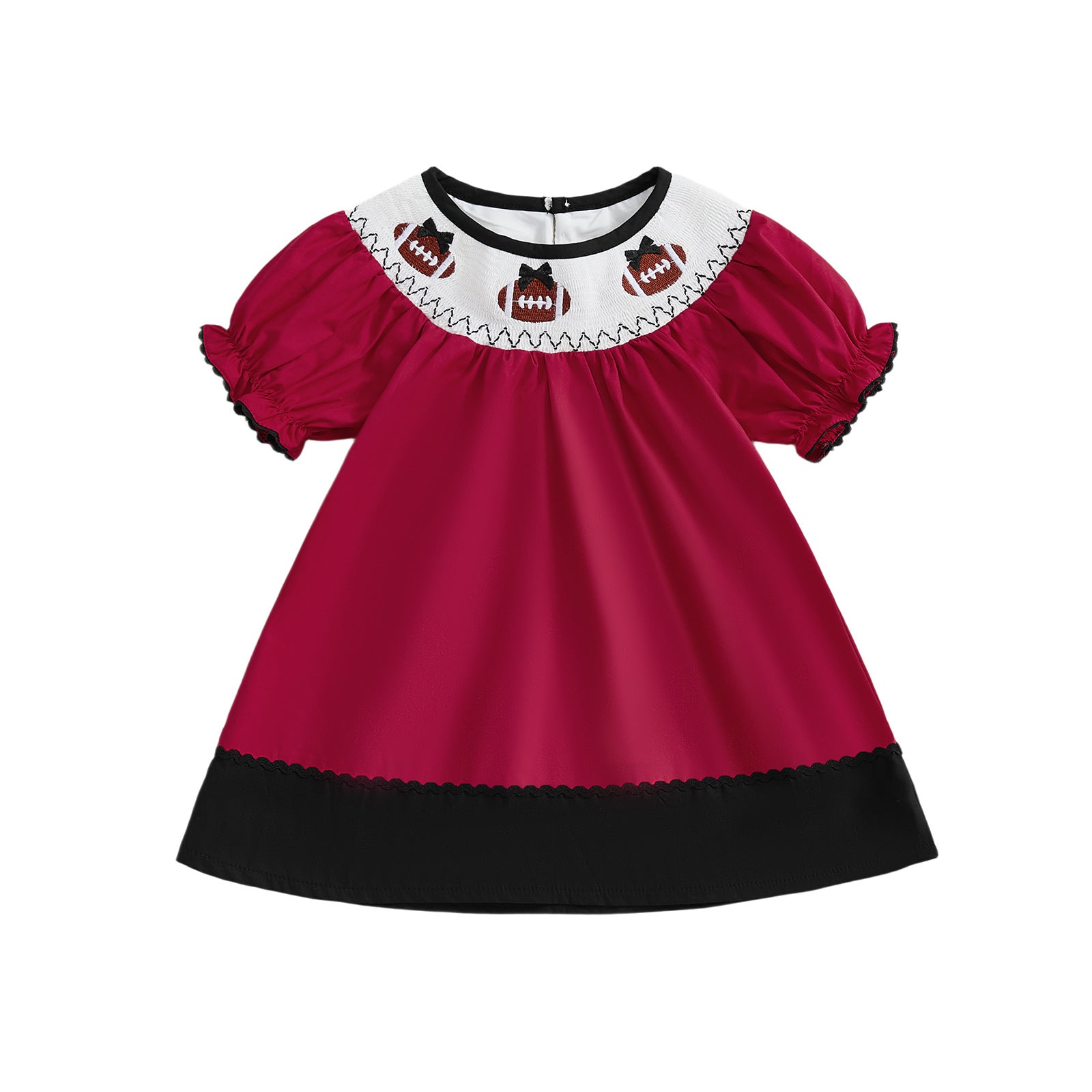 Toddler Girl Halloween Smocked Embroidery Dress | 100% Cotton | 12M5Y   Baby Sleep Better