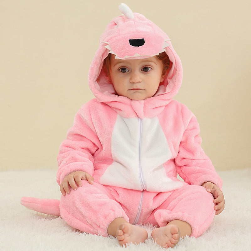 Dinosaur Flannel Onesie Baby Costume-282