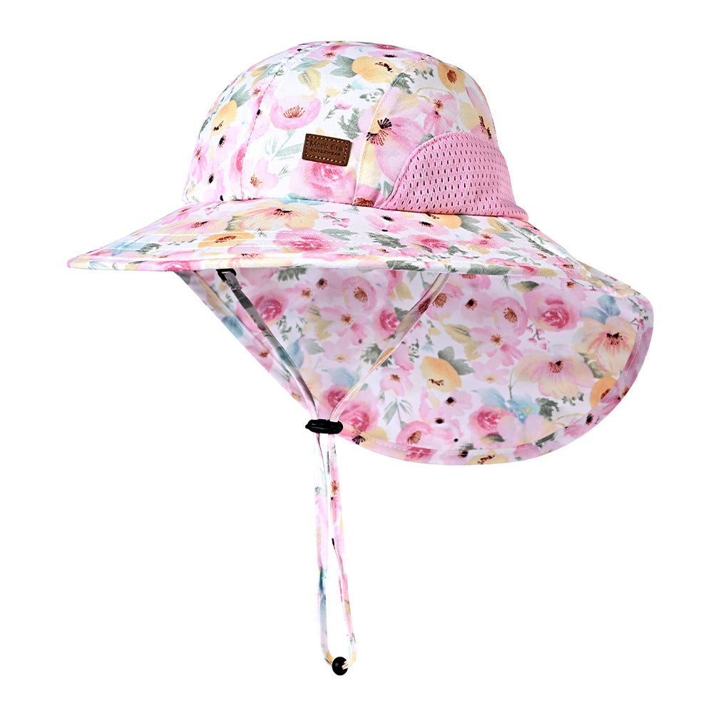 UPF 50+ Children's Outdoor Sun Hat -3 | Wide Brim Baby & Kids Cap-3