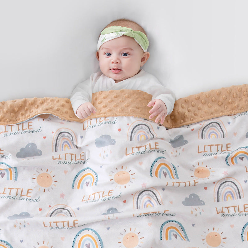 Double-Sided Fleece Baby Blanket-363