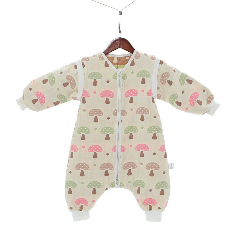 Children Detachable Sleeve Sleepbag 6 Layers Cotton 1.0TOG-56