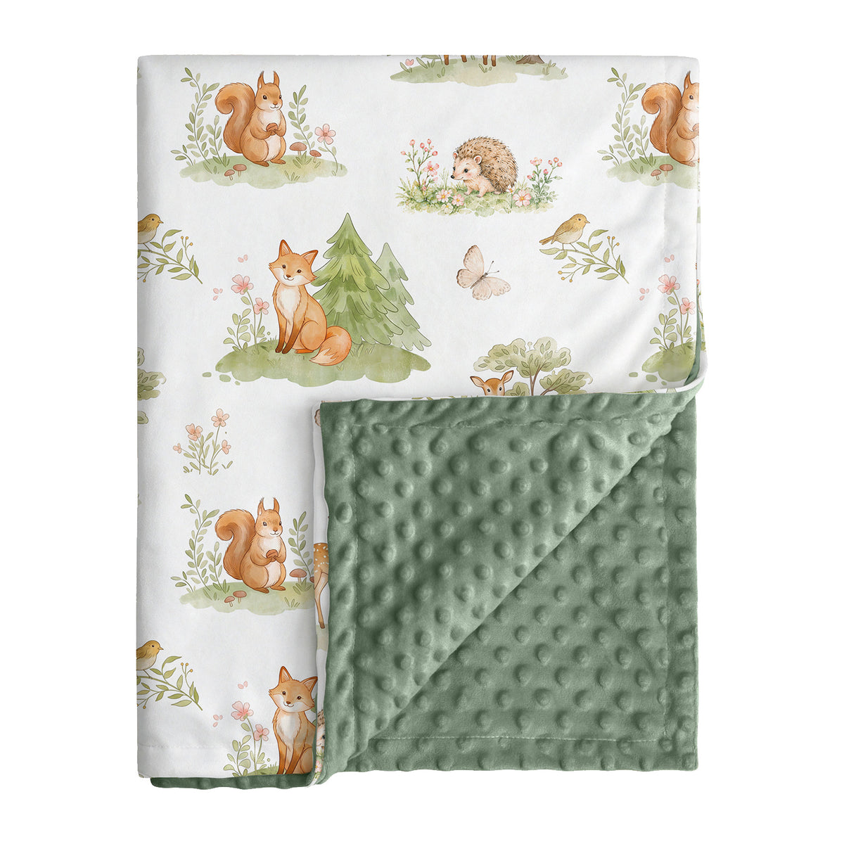 Double-Sided Fleece Baby Blanket-363