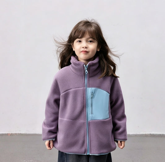 Parents & Kids Matching Fleece Winter Jacket | Double-Sided Plush-110