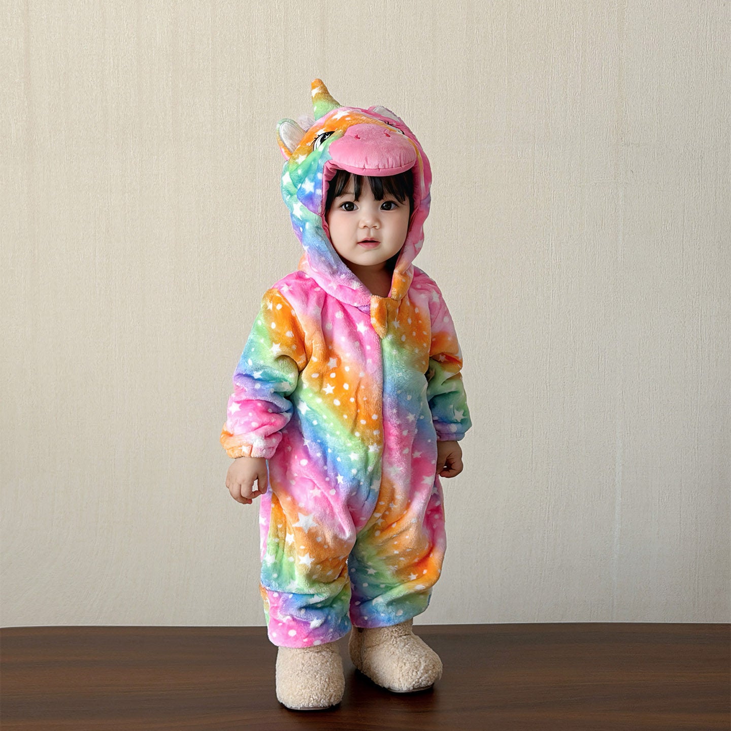 Unicorn Flannel Onesie Baby Costume-285