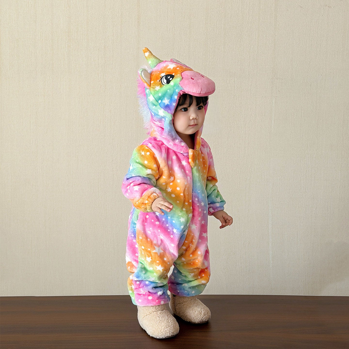 Unicorn Flannel Onesie Baby Costume-285