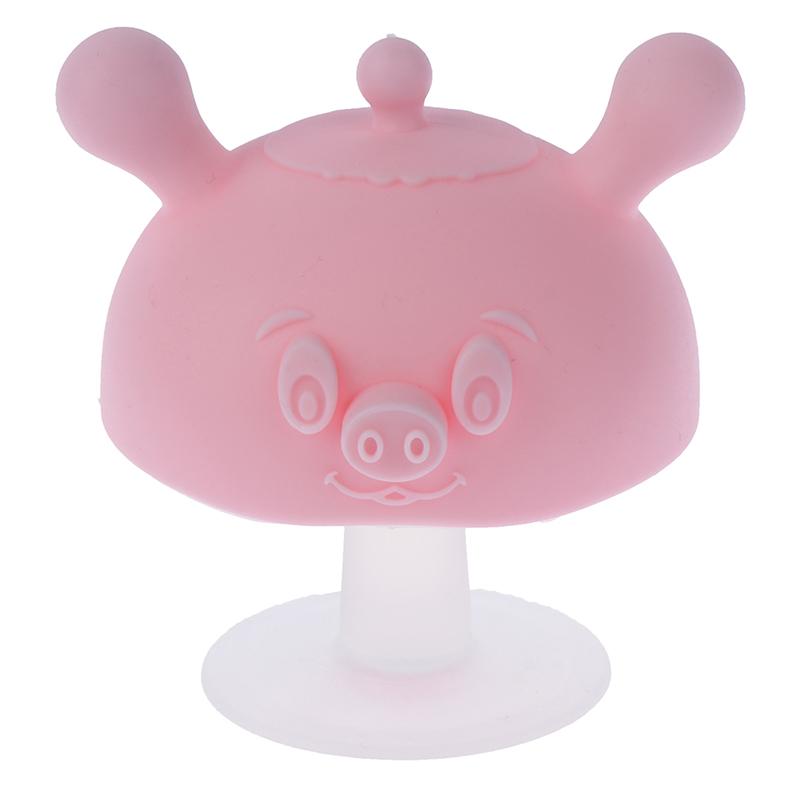Mushroom Silicone Baby Teether-10