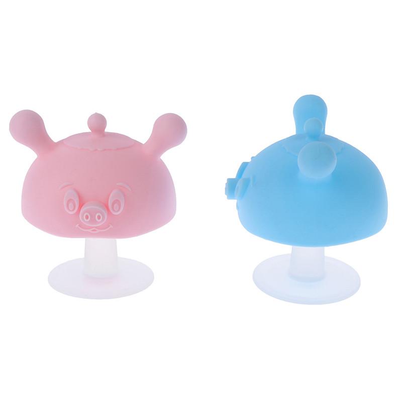 Mushroom Silicone Baby Teether-10