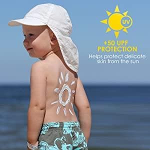 Baby & Toddler Sun Hat UPF 50+ | Adjustable Wide Brim Beach Bucket Hat