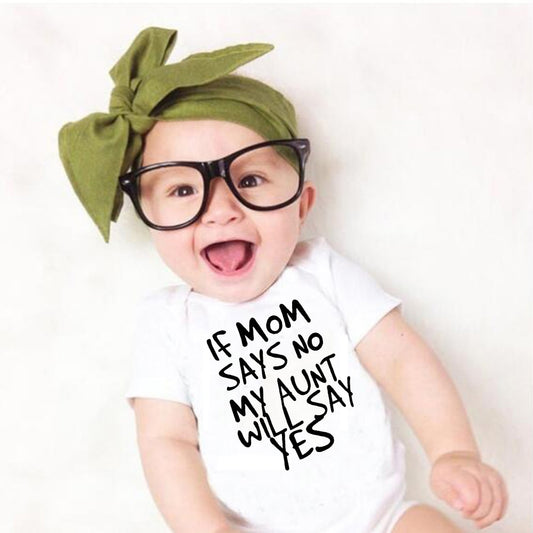My Aunt Monogrammed Funny Quotes Cute Infant Onesie-106