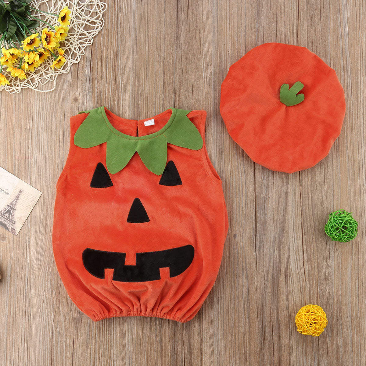 Baby Cosplay Pumpkin Costume Outfit-136