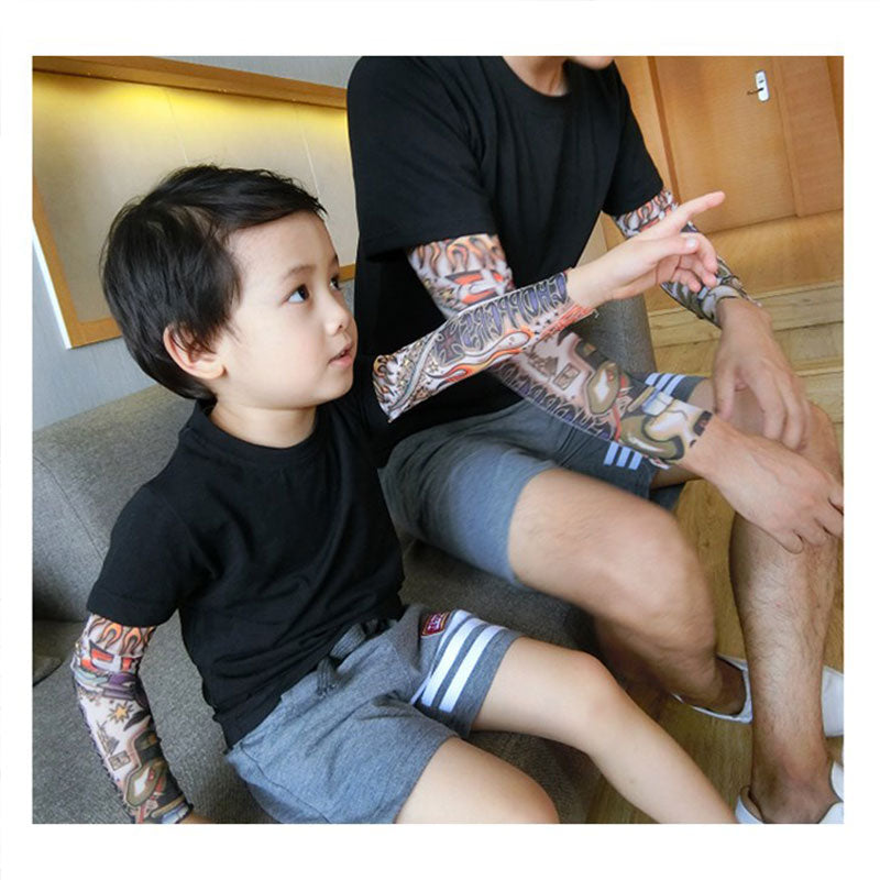 Tattoo Sleeve Graffiti Star Embroidered Shirt for Boys or 