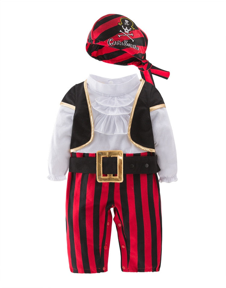 Pirate Captain Cosplay Children Fancy Clothes Halloween Costumes Sets - 135