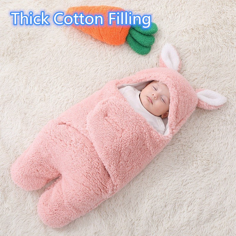 Baby Sleeping Bag Soft Bear Fluffy Fleece Newborn Outdoor Clothes