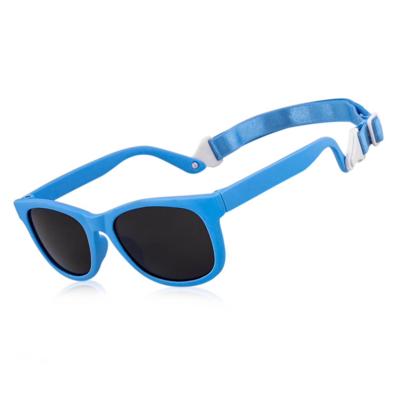 Baby Toddler Bueller Shades UV beach Sunglasses With Strap-W45-blue