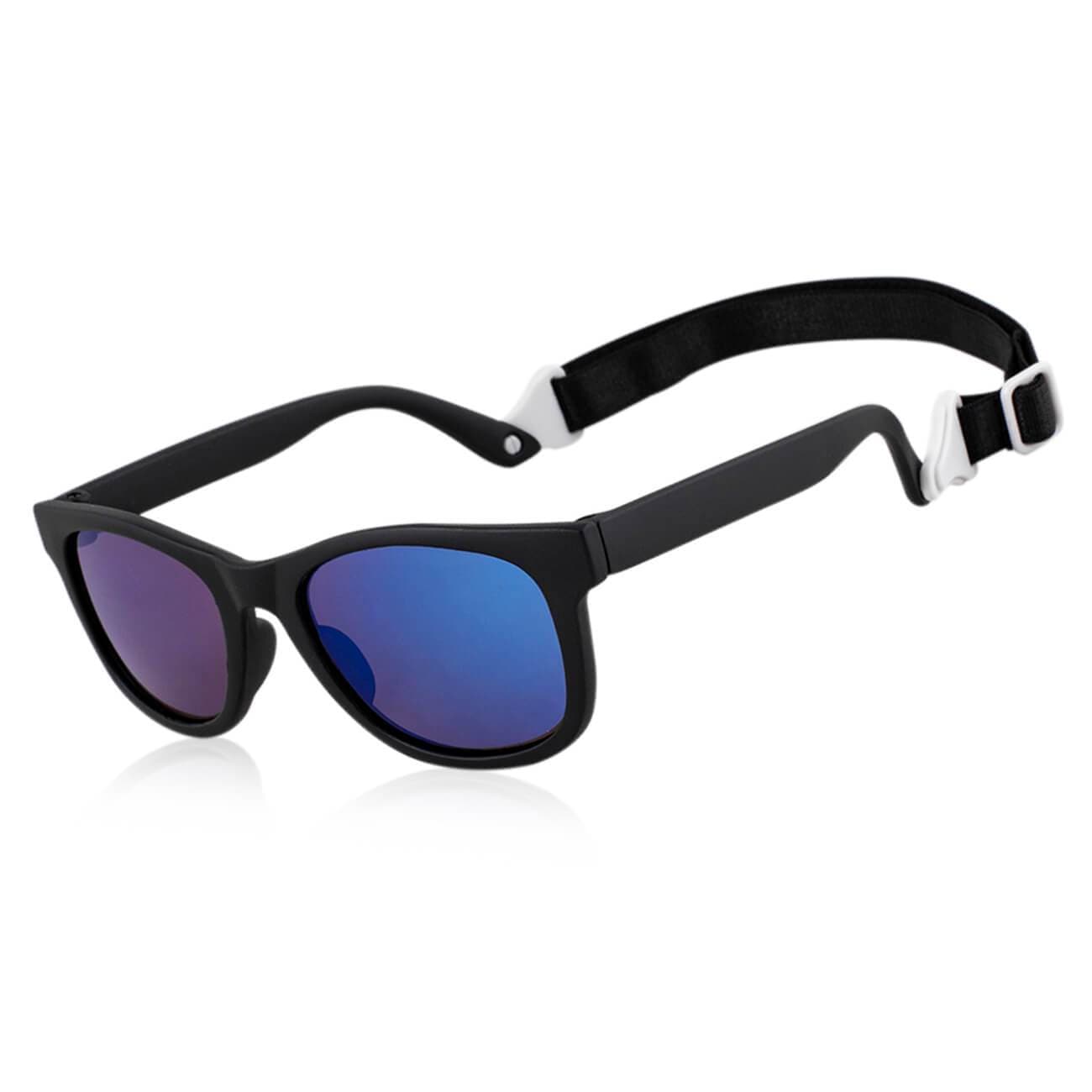 Baby Toddler Bueller Shades UV beach Sunglasses With Strap-W45-black&blue