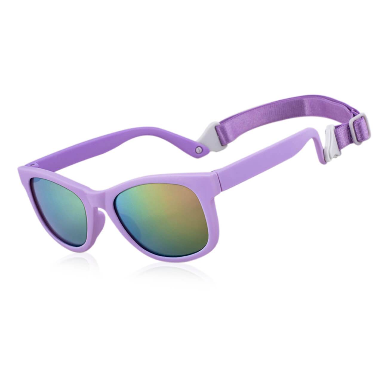 Baby Toddler Bueller Shades UV beach Sunglasses With Strap-W45-purple&red