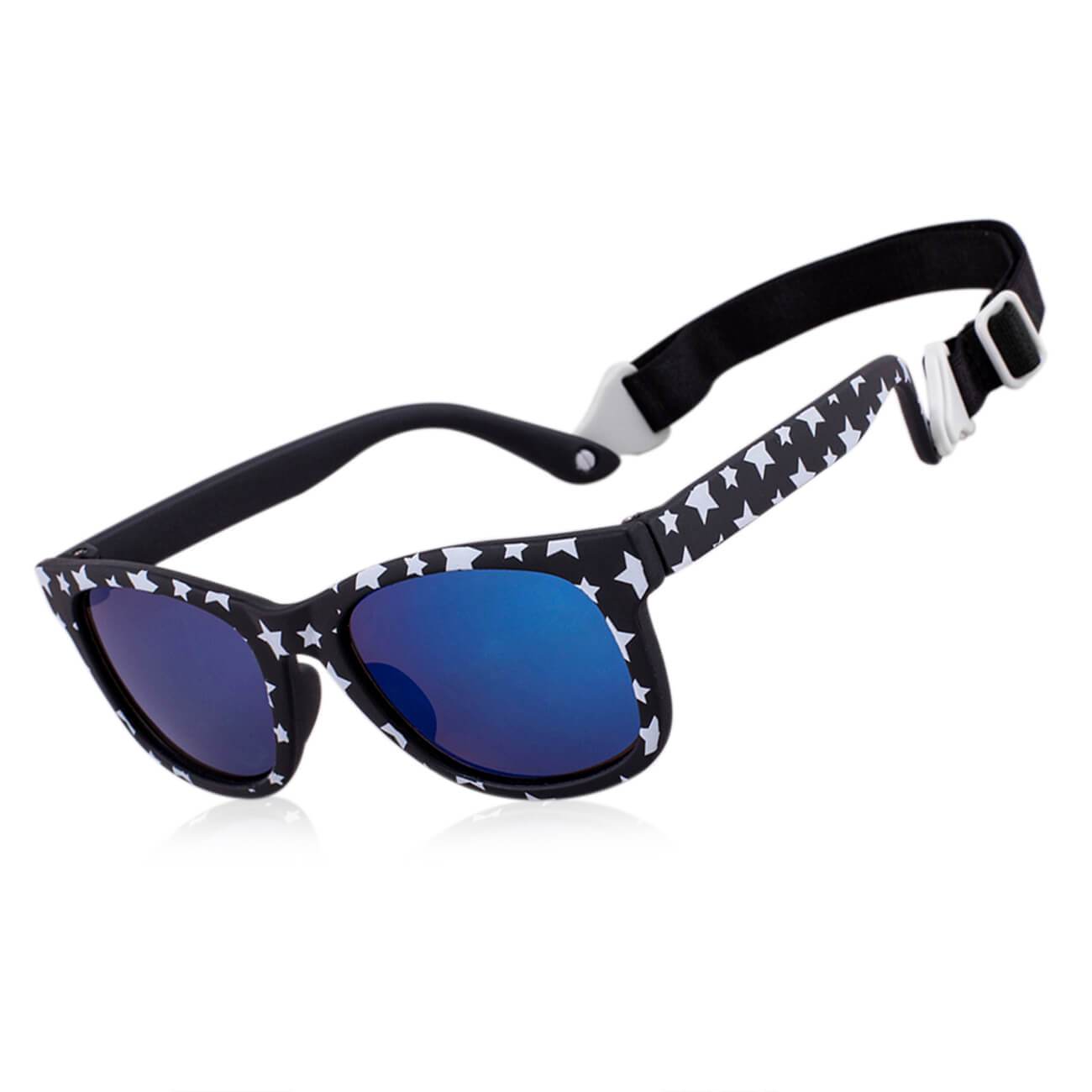 Baby Toddler Bueller Shades UV beach Sunglasses With Strap-W45-black&star