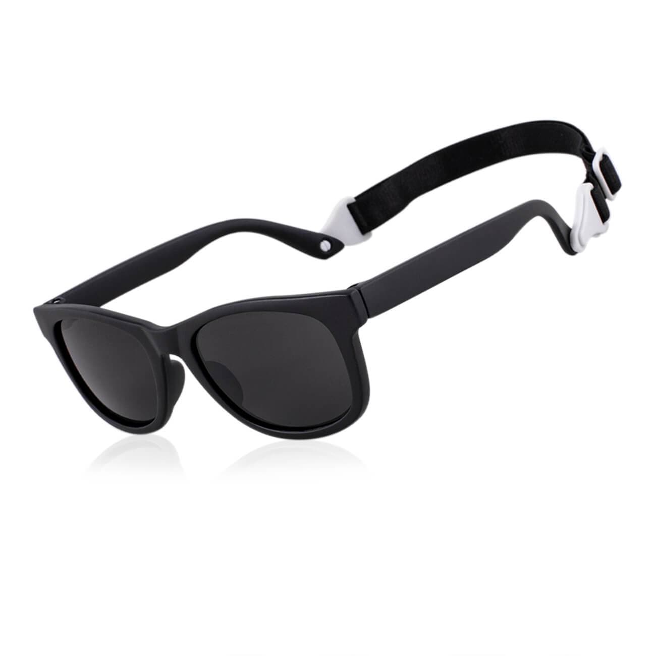 Baby Toddler Bueller Shades UV beach Sunglasses With Strap-W45-black