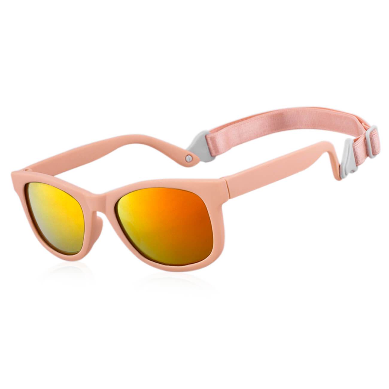 Baby Toddler Bueller Shades UV beach Sunglasses With Strap-W45-pink
